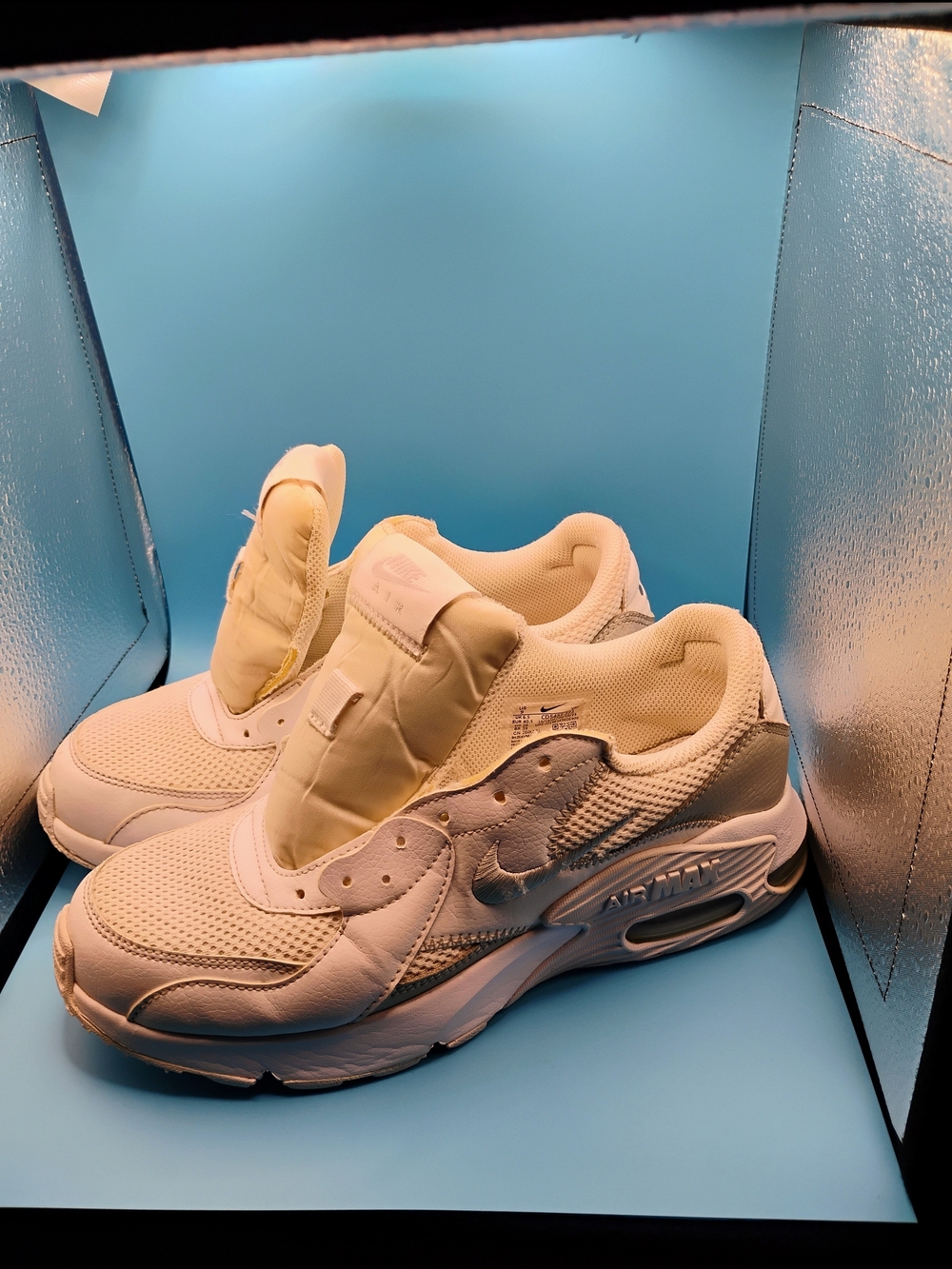 Nike White Air Max Low-Top Athletic Sneakers
